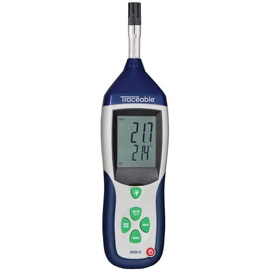 Traceable Calibrated Professional Thermohygrometer